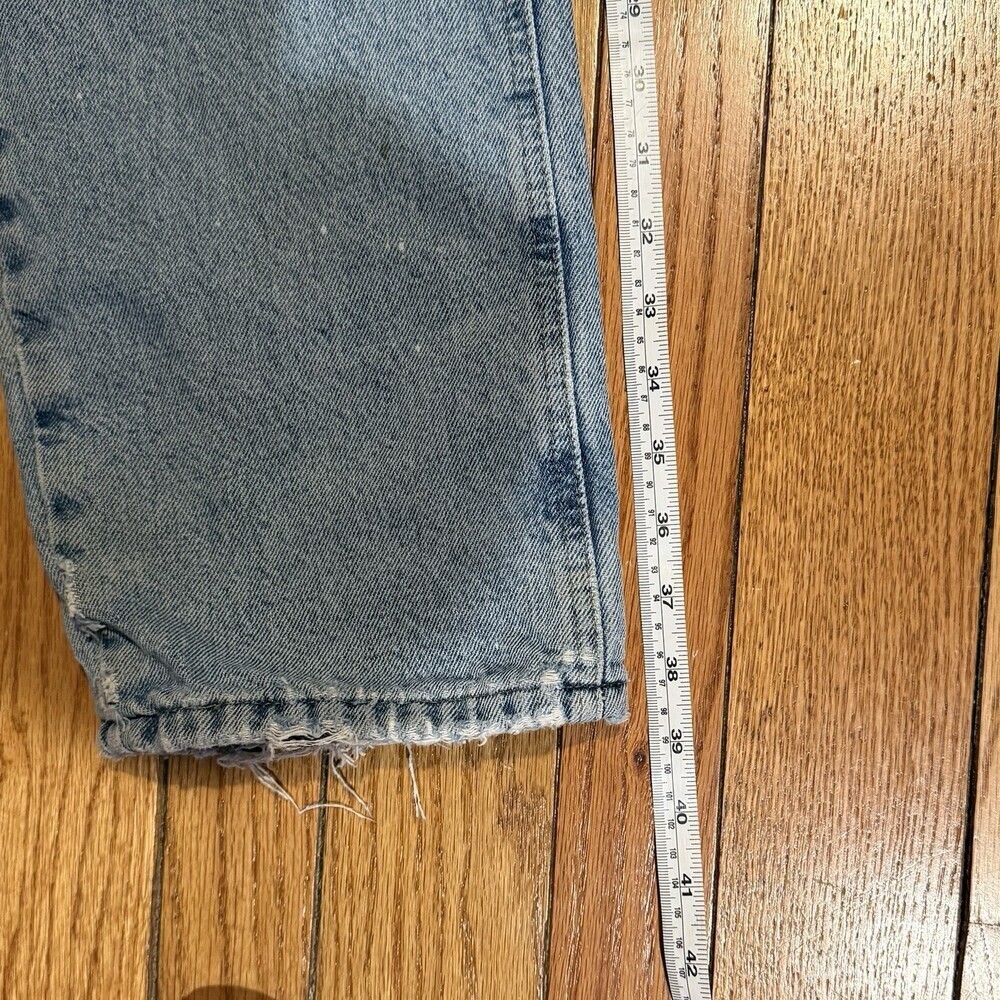 Work Sport Flannel Lined Jeans Mens 32x30 Light Wash Workwear Grunge Denim - Picture 12 of 13